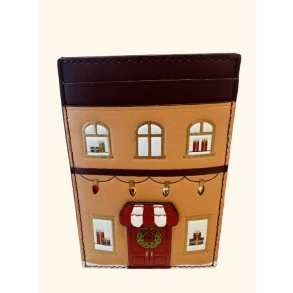 Kate Spade Toy Shop Holiday Christmas Embellished Card holder Wallet ID NWT